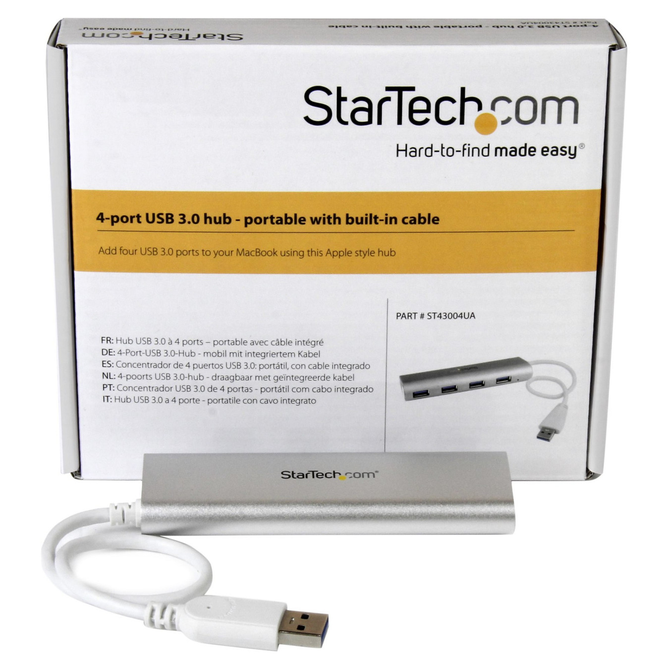 StarTech 4 PORT PORTABLE USB 3.0 HUB — Buy in Cyprus with Fast Delivery
