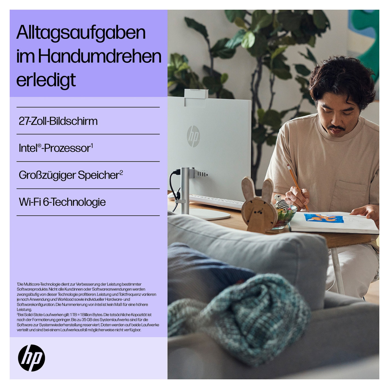 HP 27' FHD IPS All-in-One i5-1335U 16GB 1TB SSD Win11 27-cr0402ng — Buy in Cyprus with Fast Delivery