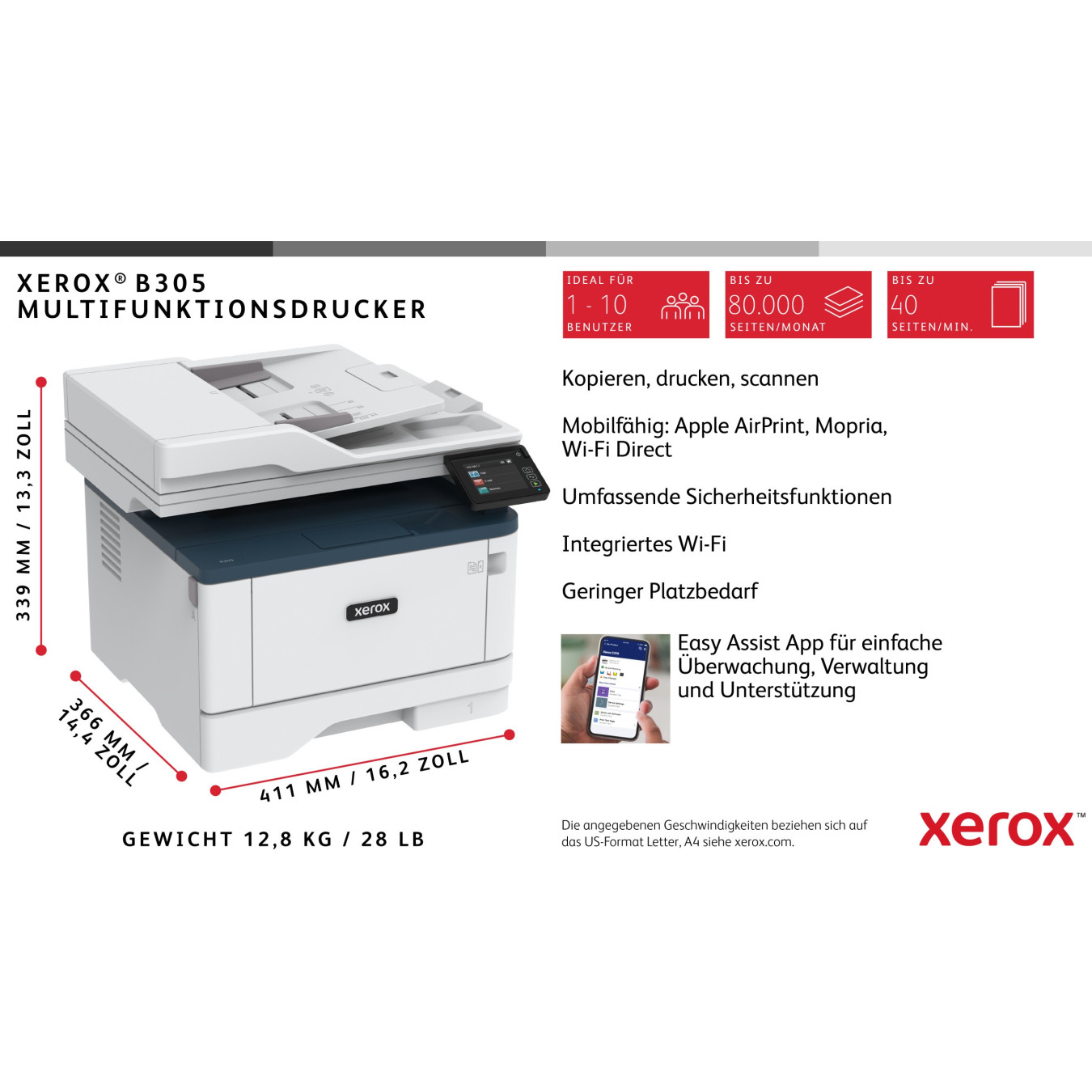 XEROX B305 MONO MULTIFUNCTION — Buy in Cyprus with Fast Delivery