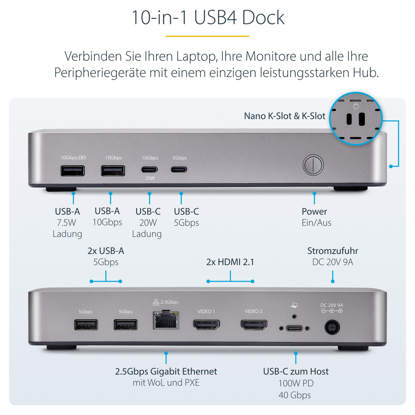 D StarTech USB4 DOCKING STATION DUAL 4K — Buy in Cyprus with Fast Delivery