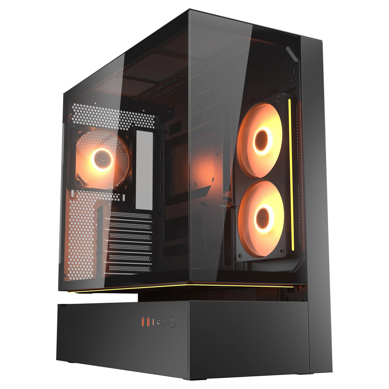 Midi COUGAR CFV235. ARGB. Glas. Schwarz — Buy in Cyprus with Fast Delivery