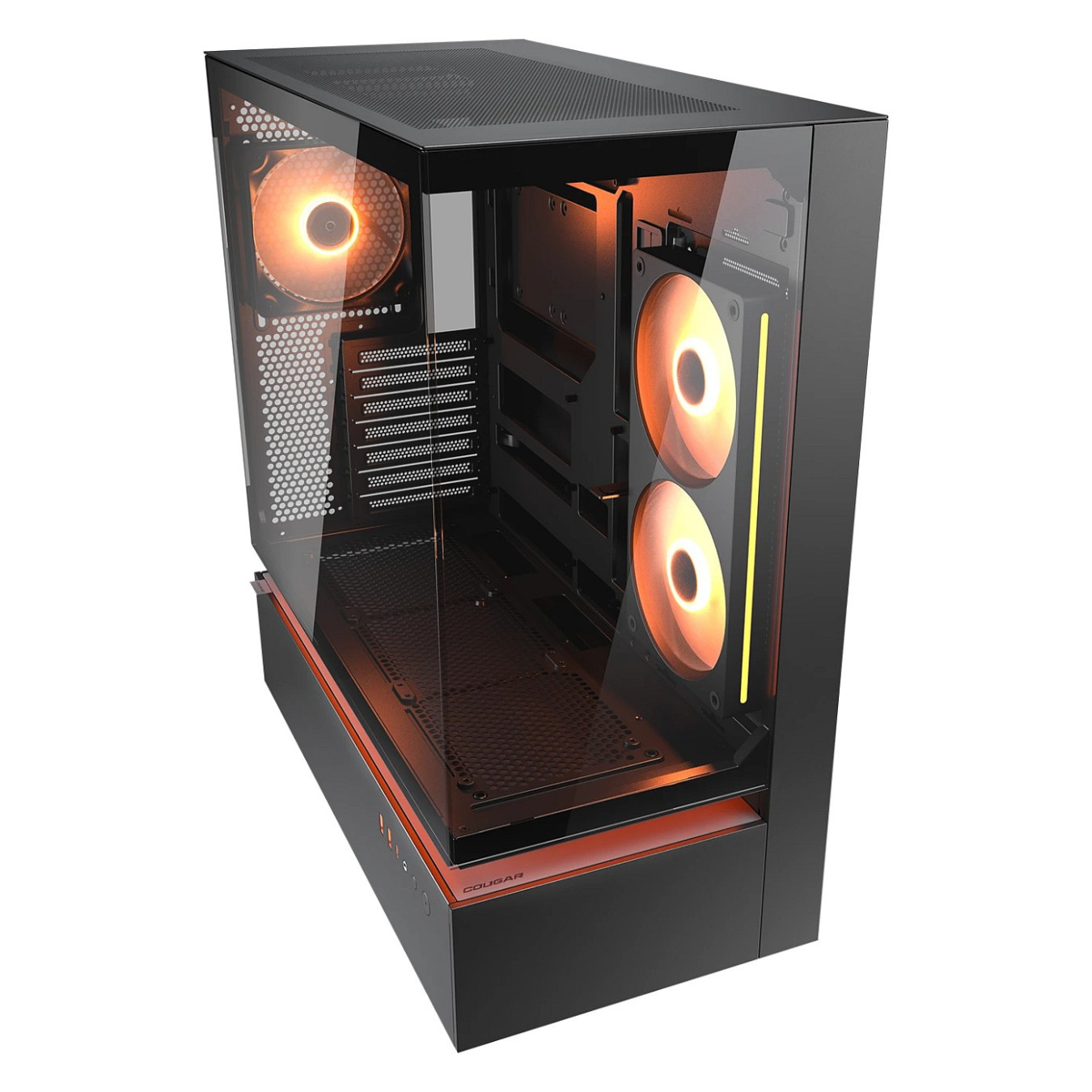 Midi COUGAR CFV235. ARGB. Glas. Schwarz — Buy in Cyprus with Fast Delivery