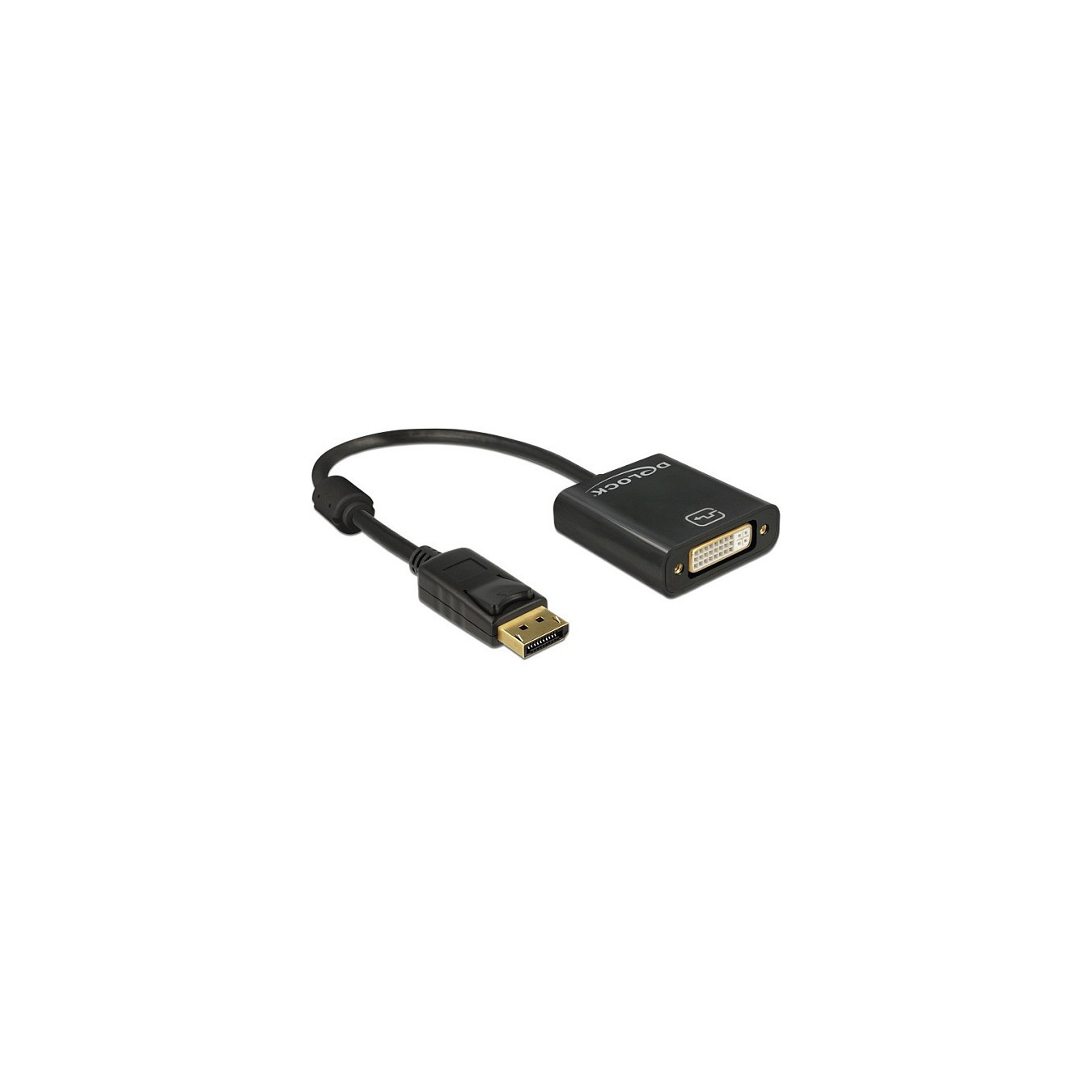 DELOCK Adapterkabel DisplayPort 1.2 Stecker to DVI 24+5 Buchse schwarz 4K Passiv — Buy in Cyprus with Fast Delivery