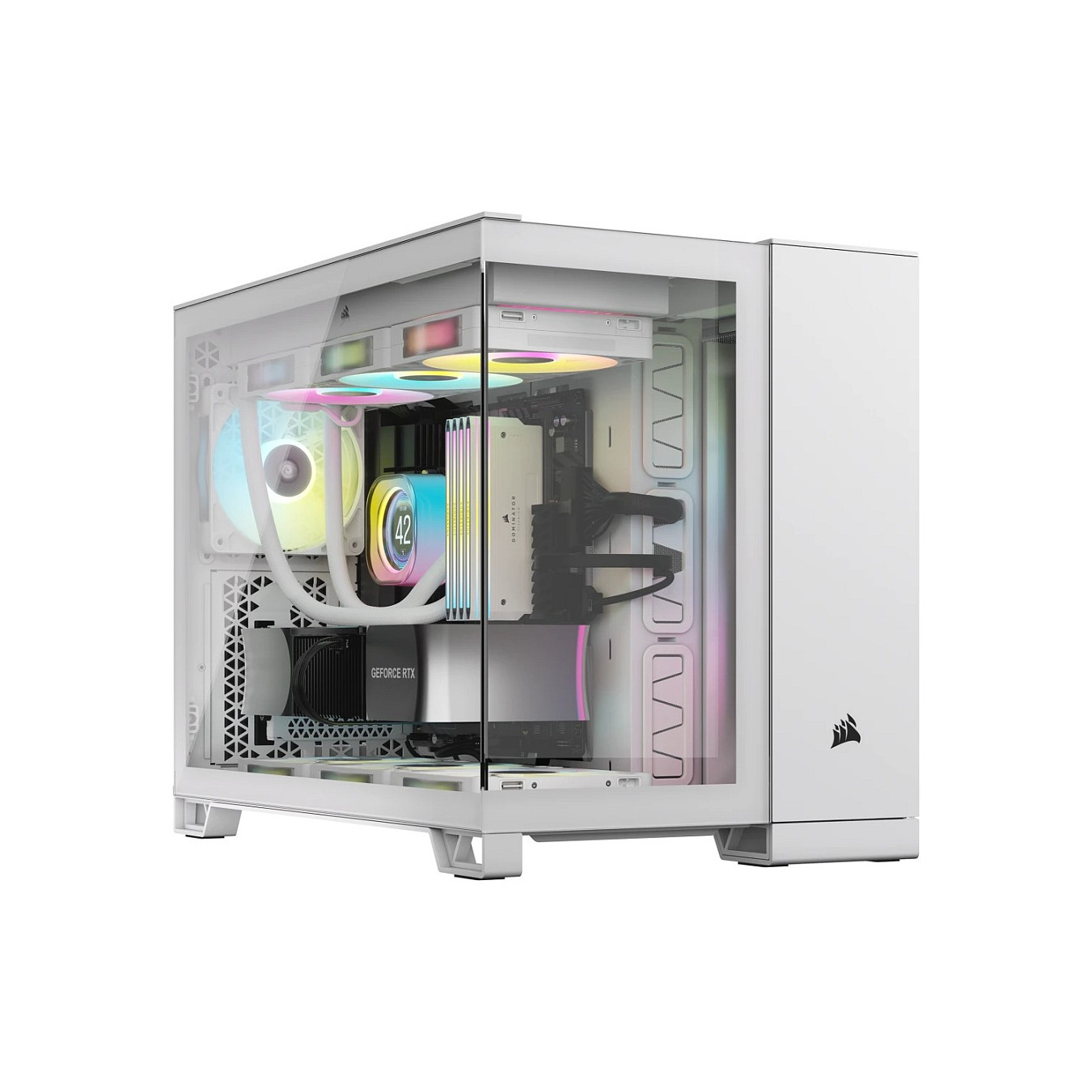 Corsair 2500X RGB weiß Midi Tower mATX Gaming Gehäuse — Buy in Cyprus with Fast Delivery