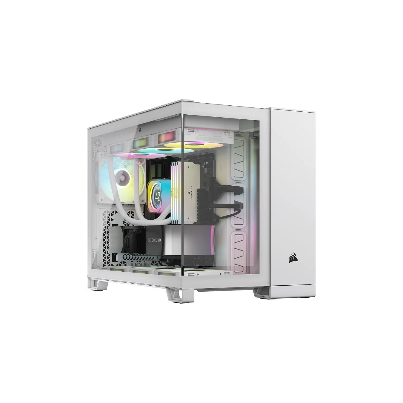 Corsair 2500X RGB weiß Midi Tower mATX Gaming Gehäuse — Buy in Cyprus with Fast Delivery