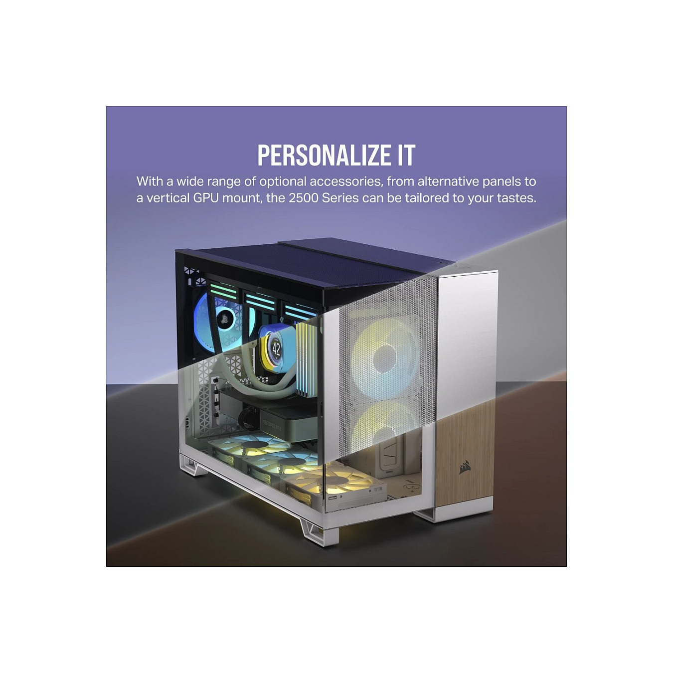 Corsair 2500X RGB weiß Midi Tower mATX Gaming Gehäuse — Buy in Cyprus with Fast Delivery