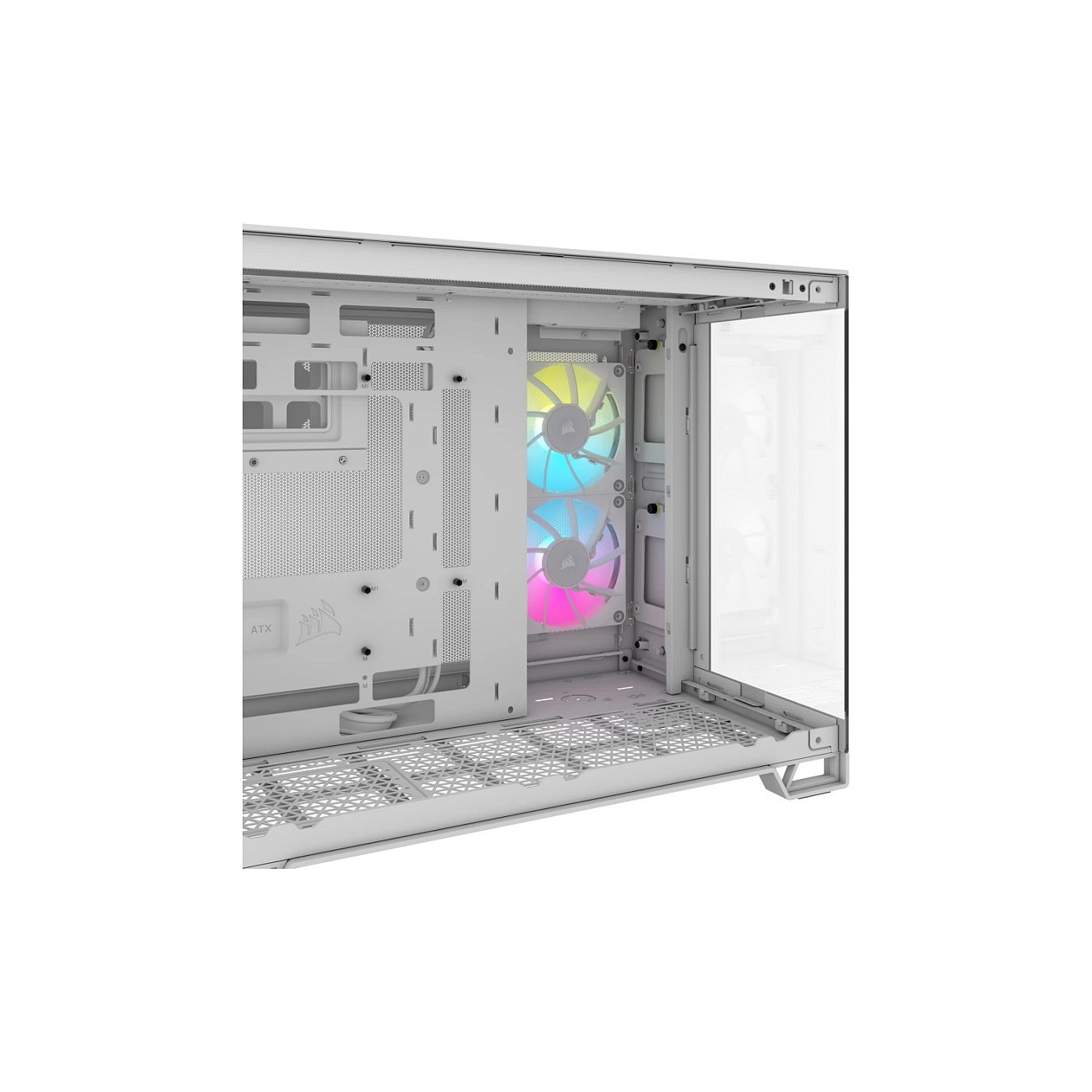 Corsair 2500X RGB weiß Midi Tower mATX Gaming Gehäuse — Buy in Cyprus with Fast Delivery
