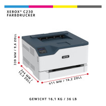 FL Xerox C230 Farblaserdrucker 24S. Min. AirPrint USB LAN WiFi Duplex — Buy in Cyprus with Fast Delivery