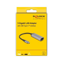 DELOCK USB Type-C Adapter zu 5 Gigabit LAN — Buy in Cyprus with Fast Delivery
