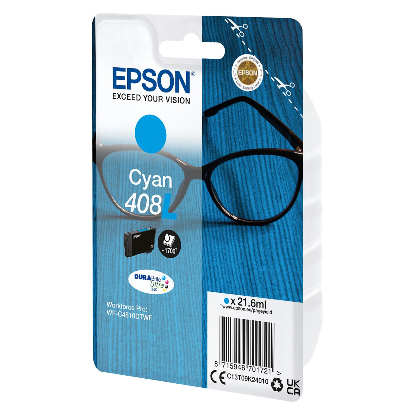 Epson Tinte 408L C13T09K24010 Cyan — Buy in Cyprus with Fast Delivery