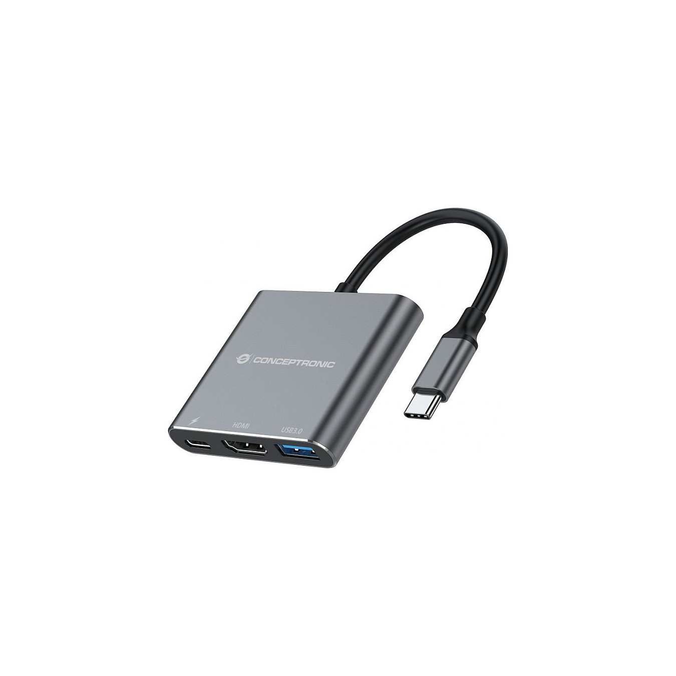 CONCEPTRONIC 3-1 Dock USB-C- to HDMI USB-A 100WPD 25cm gr — Buy in Cyprus with Fast Delivery