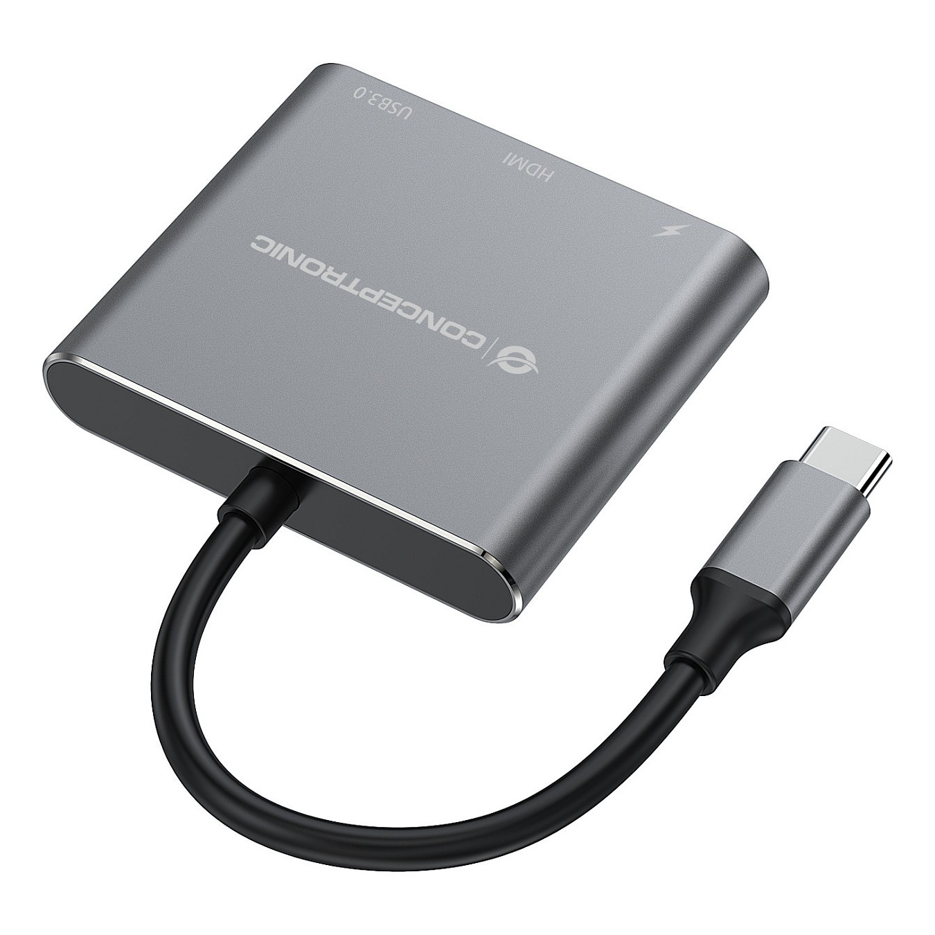 CONCEPTRONIC 3-1 Dock USB-C- to HDMI USB-A 100WPD 25cm gr — Buy in Cyprus with Fast Delivery