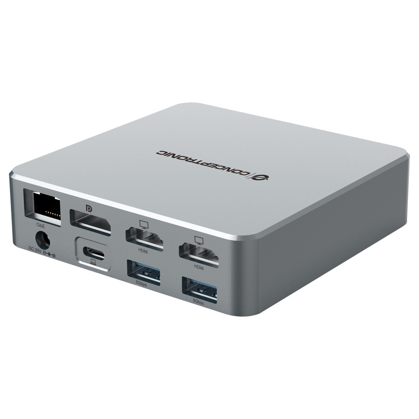 CONCEPTRONIC 15-1 Dock USB-C- to 2xHDMI 2xUSB-C 4xUSB-A +80W si — Buy in Cyprus with Fast Delivery
