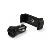 CONCEPTRONIC KFZ-Ladegerät 2-Port 2xUSB-A +Halter 10W sw — Buy in Cyprus with Fast Delivery