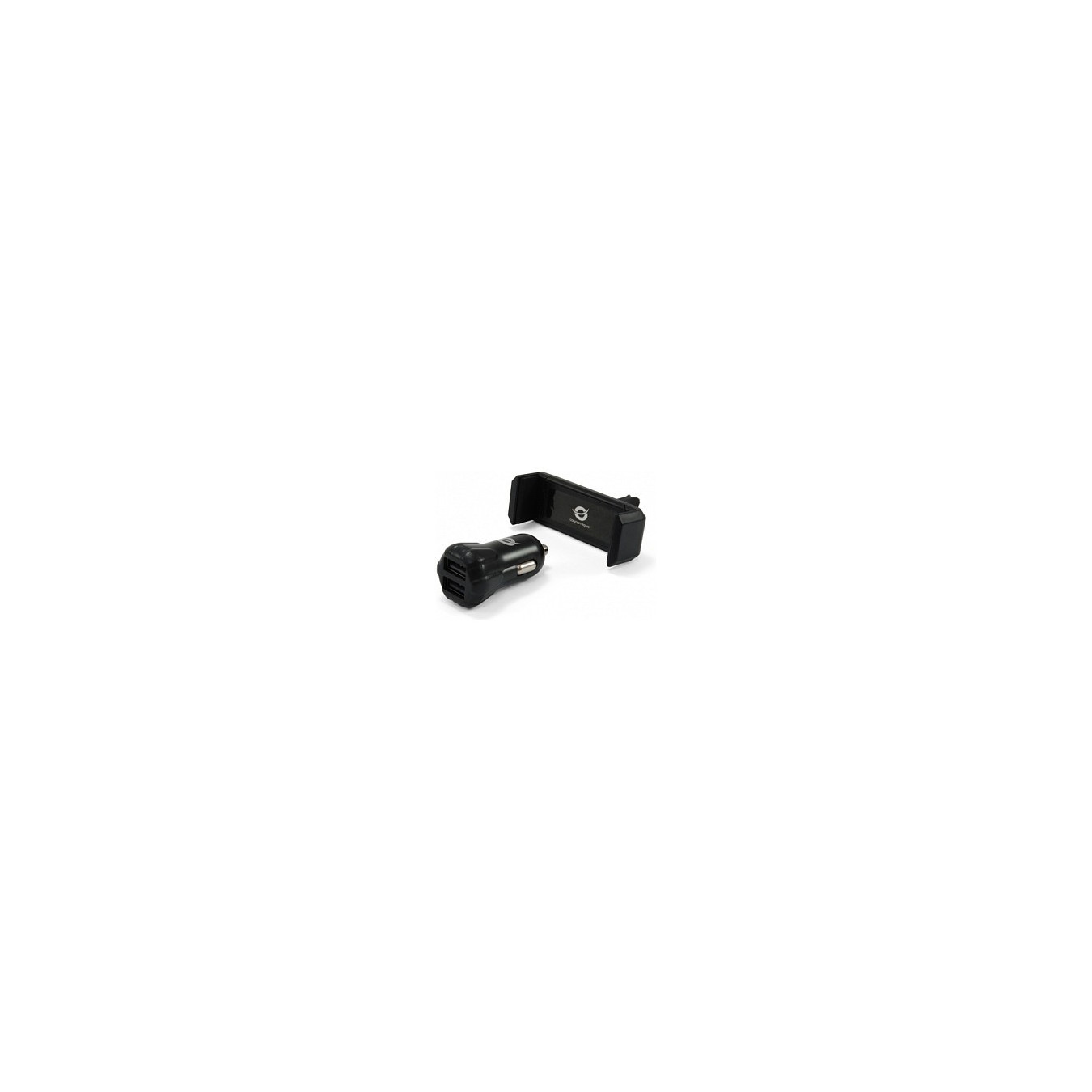 CONCEPTRONIC KFZ-Ladegerät 2-Port 2xUSB-A +Halter 10W sw — Buy in Cyprus with Fast Delivery