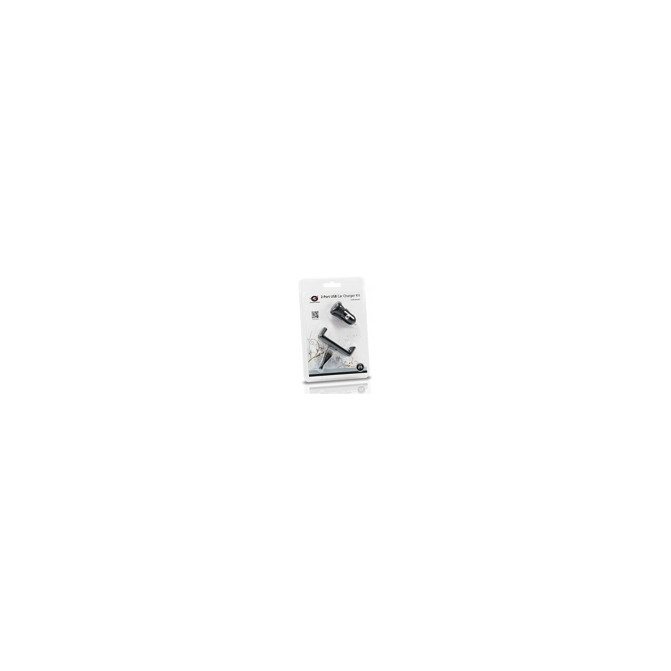 CONCEPTRONIC KFZ-Ladegerät 2-Port 2xUSB-A +Halter 10W sw — Buy in Cyprus with Fast Delivery
