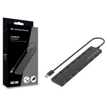 CONCEPTRONIC 7-Port Hub USB-A3.0- to 7xA3.2Gen1 DC m.Netz. sw — Buy in Cyprus with Fast Delivery