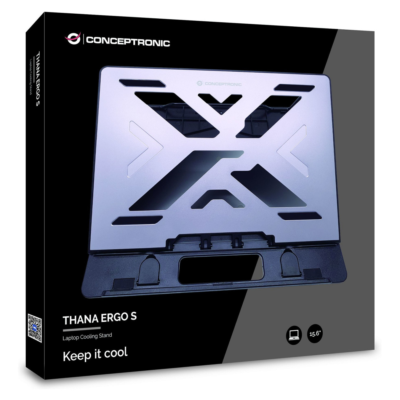 CONCEPTRONIC Laptop-Kühlpad 50Kg ERGO 15.6' gr — Buy in Cyprus with Fast Delivery