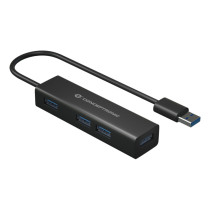 CONCEPTRONIC 4-Port Hub USB-A3.0 -C Adap.- to 4xA3.0 o.Netz. sw — Buy in Cyprus with Fast Delivery