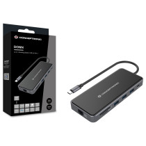 CONCEPTRONIC 12-1 Dock USB-C- to 2xHDMI 3xUSB-A AUX + 25cm gr — Buy in Cyprus with Fast Delivery