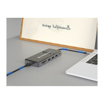 CONCEPTRONIC 12-1 Dock USB-C- to 2xHDMI 3xUSB-A AUX + 25cm gr — Buy in Cyprus with Fast Delivery
