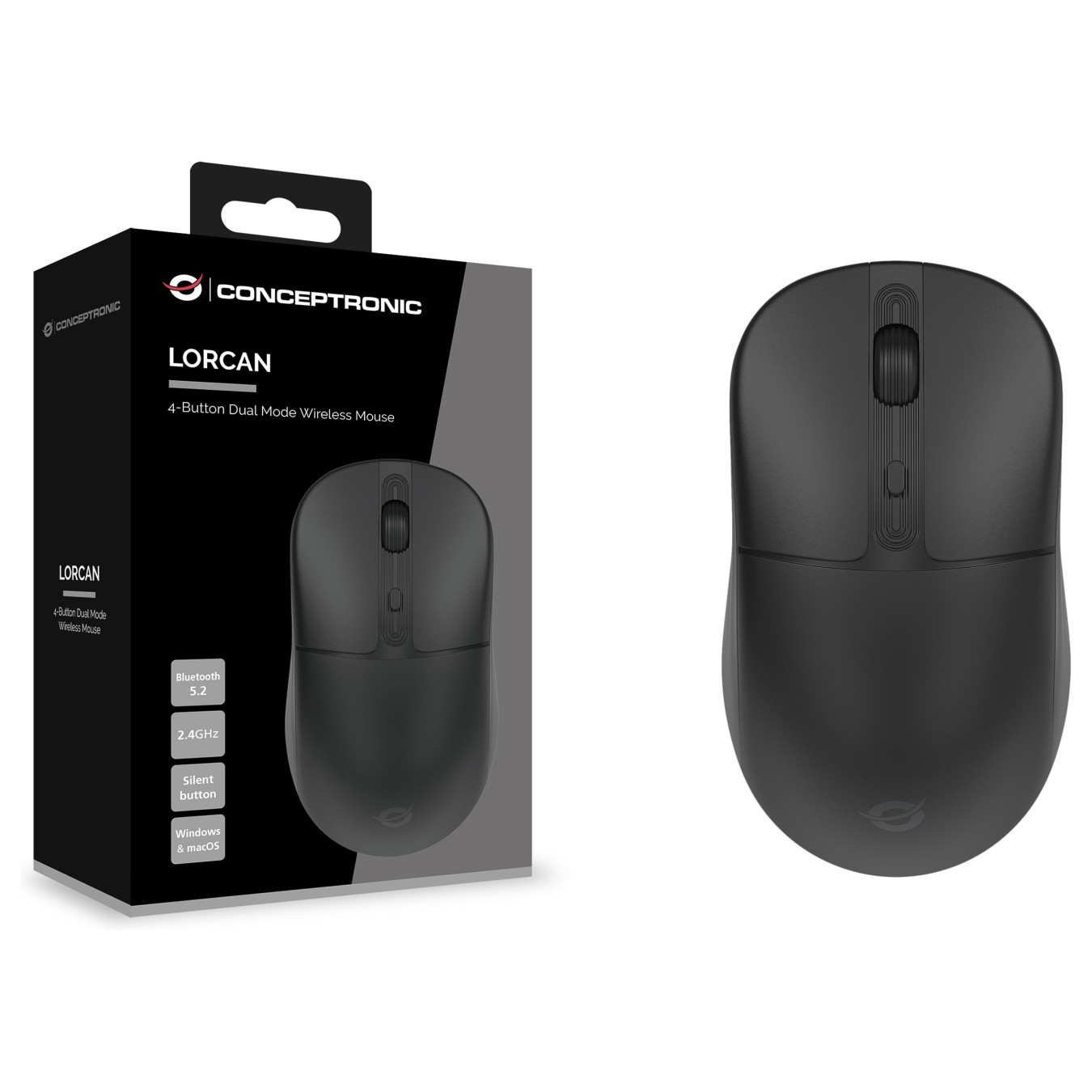 CONCEPTRONIC LORCAN04B 4-Tasten Bluetooth Maus wireless sw — Buy in Cyprus with Fast Delivery
