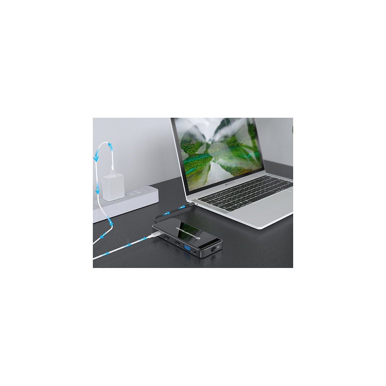 CONCEPTRONIC 7-1 Dock USB-C- to 2xHDMI 3xUSB-A GbE + 25cm gr — Buy in Cyprus with Fast Delivery