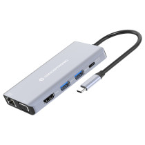 CONCEPTRONIC 10-1 Dock USB-C- to HDMI USB-A VGA AUX + 25cm gr — Buy in Cyprus with Fast Delivery
