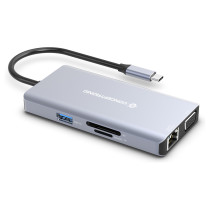 CONCEPTRONIC 10-1 Dock USB-C- to HDMI USB-A VGA AUX + 25cm gr — Buy in Cyprus with Fast Delivery