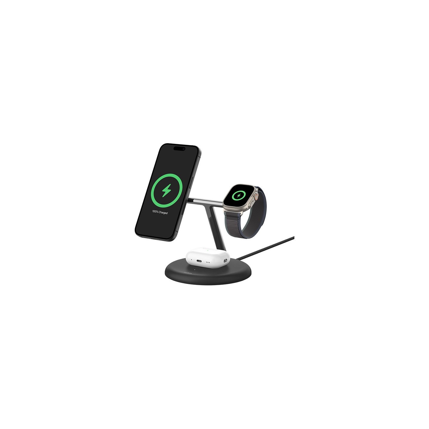 Belkin BoostCharge Pro 3-in-1 Qi2 Wireless Charger Black (Boxed) — Buy in Cyprus with Fast Delivery