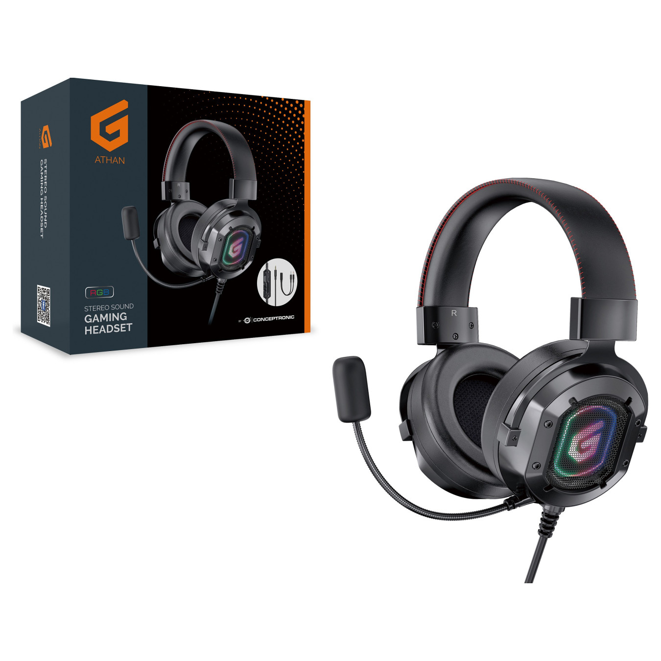 CONCEPTRONIC Gaming Headset Kli Audio.Mikro.int.Bed. 2.2m sw — Buy in Cyprus with Fast Delivery