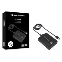 CONCEPTRONIC 4-Port Hub USB-A3.0- to 3xA2.0 A3.0 DC o.Netz. sw — Buy in Cyprus with Fast Delivery