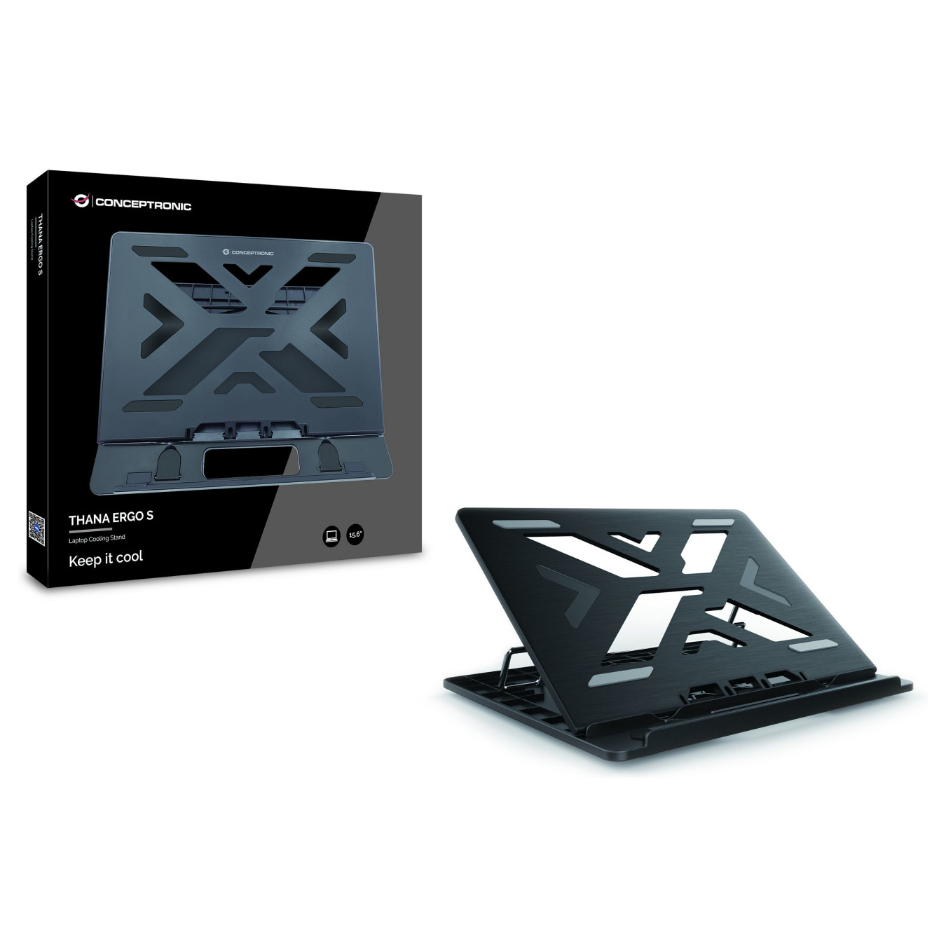 CONCEPTRONIC Laptop-Kühlpad 50Kg ERGO 15.6' sw — Buy in Cyprus with Fast Delivery
