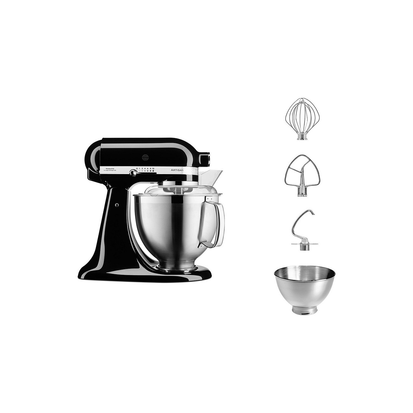 Kitchenaid 5KSM185PSEOB 4.8l Küchenmaschine. schwarz — Buy in Cyprus with Fast Delivery