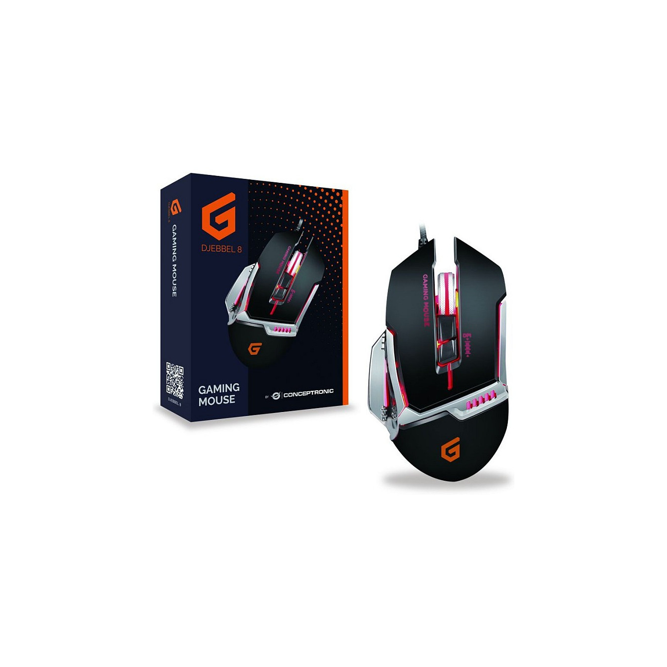 CONCEPTRONIC Gaming USB Maus. 4000 DPI. IC sensor.DJEBBEL02B — Buy in Cyprus with Fast Delivery