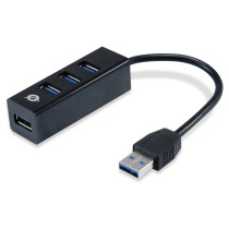 CONCEPTRONIC 4-Port Hub USB-A3.0 -C Adap.- to 4xA3.0 o.Netz. sw — Buy in Cyprus with Fast Delivery