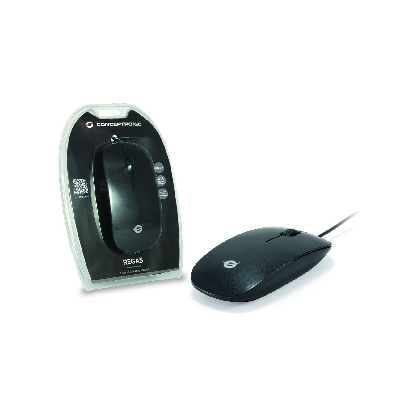 CONCEPTRONIC Optical Table USB Maus schwarz CLLM3BDESK — Buy in Cyprus with Fast Delivery