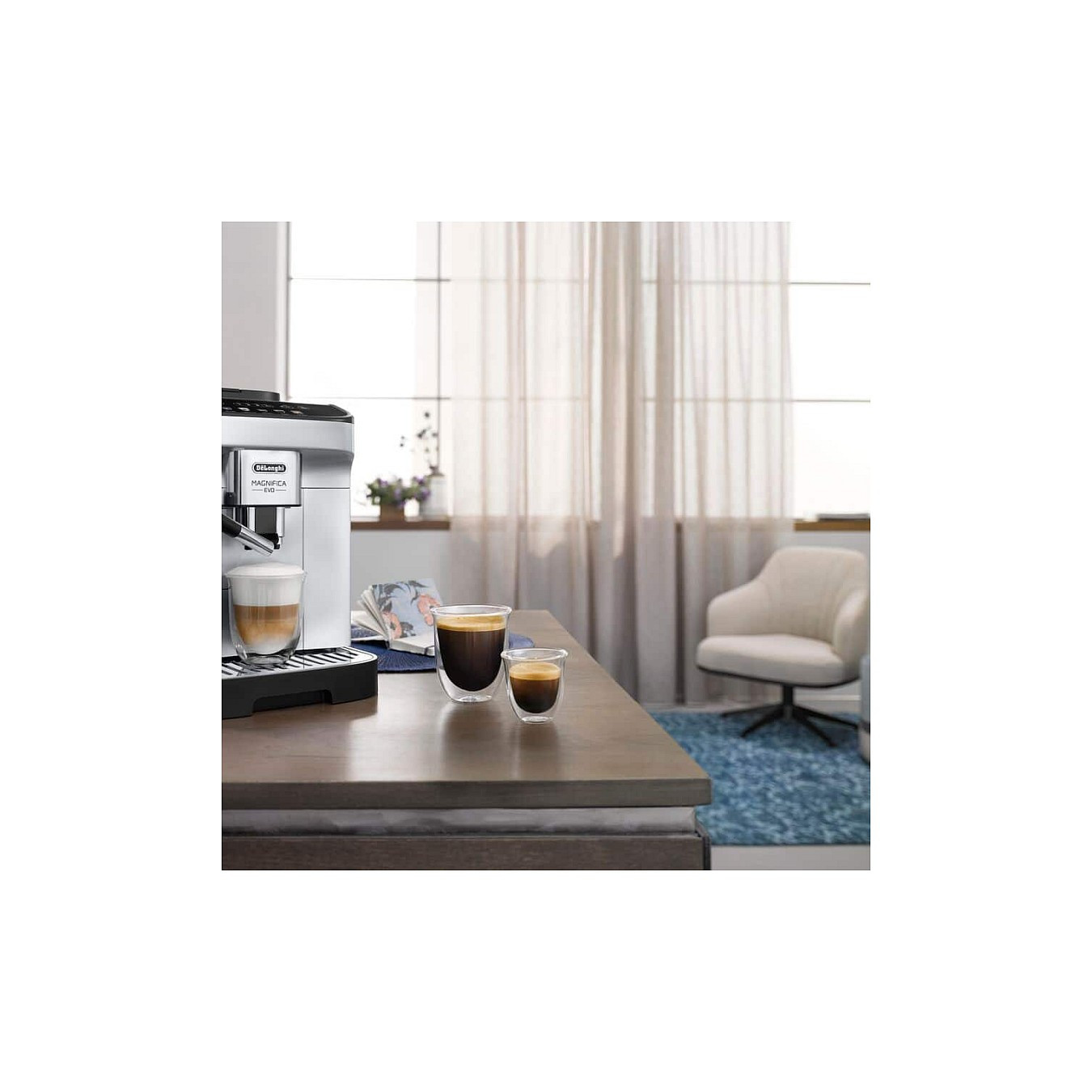 DeLonghi Kaffeemaschine Magnifica Evo schwarz silber — Buy in Cyprus with Fast Delivery