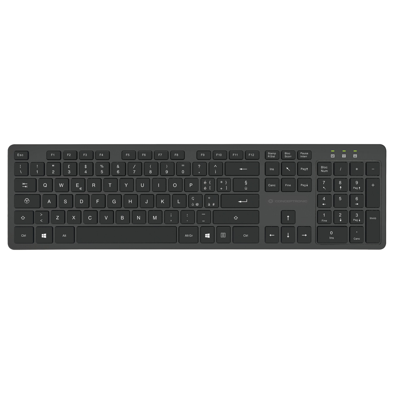 CONCEPTRONIC Wireless Keyboard+Mouse.Layout italienisch sw — Buy in Cyprus with Fast Delivery