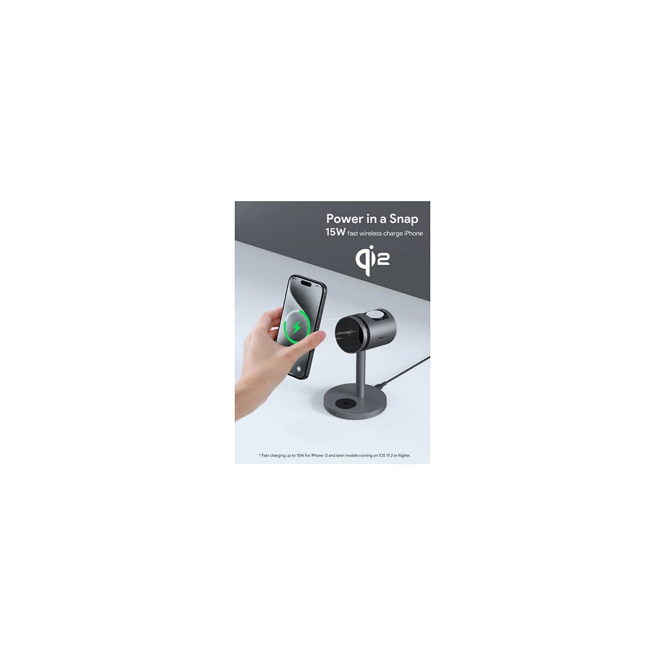 Aukey MagFusion Pro 3-in-1 MagSafe Wireless Charging Stand — Buy in Cyprus with Fast Delivery