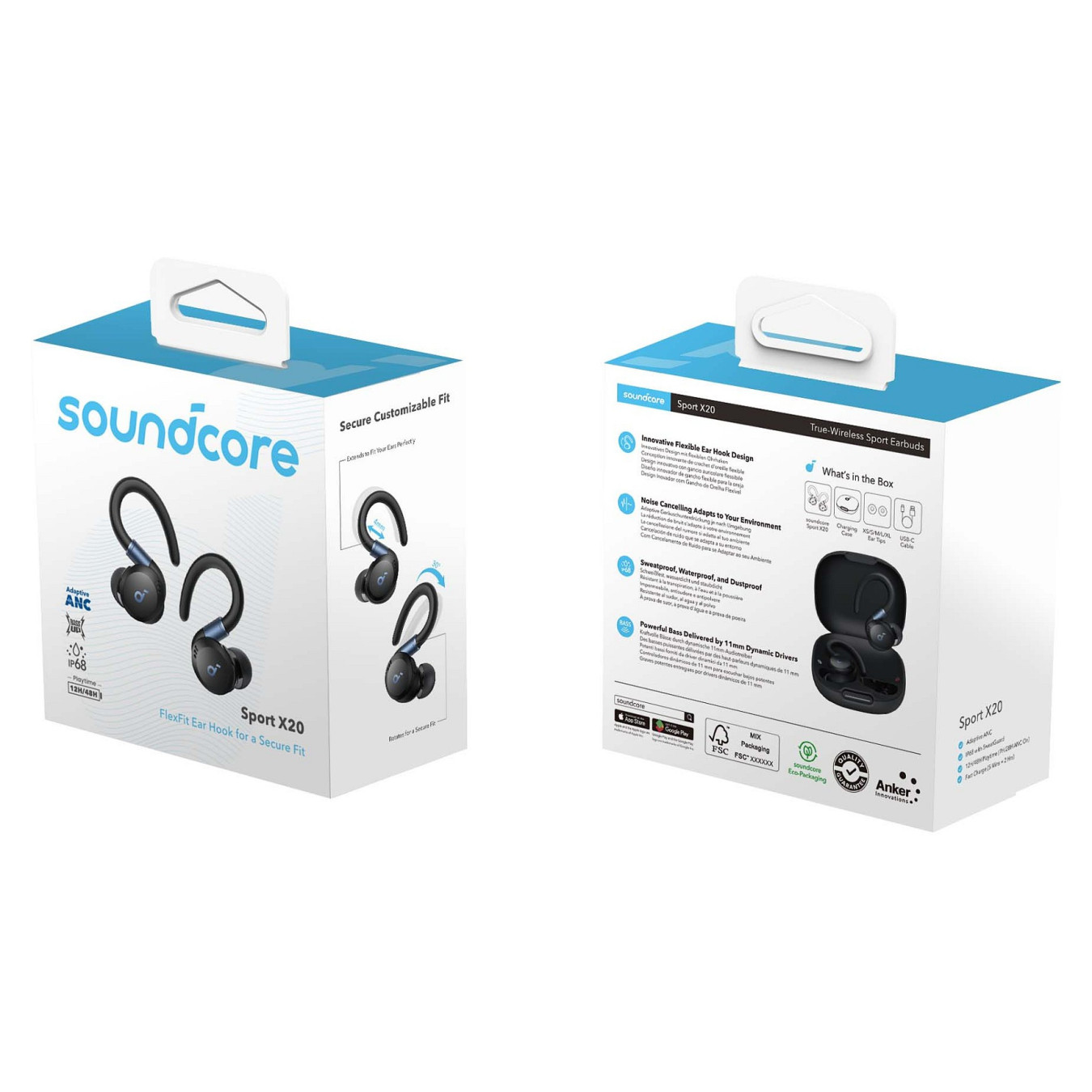 Anker Soundcore Sport X20 true wireless in-Ear Headphones black — Buy in Cyprus with Fast Delivery