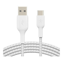 Belkin USB-C USB-A Kabel ummantelt. 2m. weiß — Buy in Cyprus with Fast Delivery