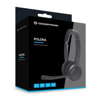 CONCEPTRONIC Headset Wireless BT 5.3 Stereo black — Buy in Cyprus with Fast Delivery