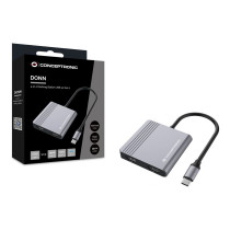 CONCEPTRONIC 4-1 Dock USB-C- to 2xHDMI USB-A 100WPD 25cm gr — Buy in Cyprus with Fast Delivery