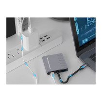 CONCEPTRONIC 4-1 Dock USB-C- to 2xHDMI USB-A 100WPD 25cm gr — Buy in Cyprus with Fast Delivery