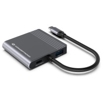 CONCEPTRONIC 4-1 Dock USB-C- to 2xHDMI USB-A 100WPD 25cm gr — Buy in Cyprus with Fast Delivery