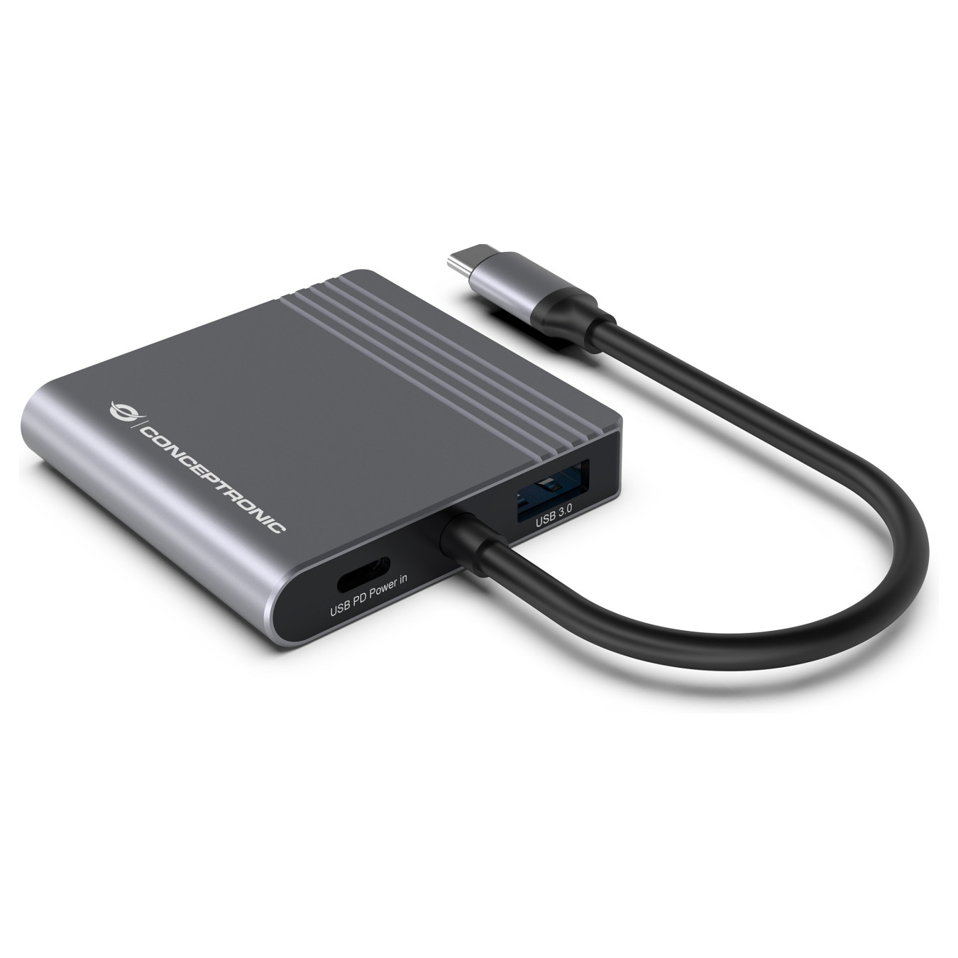 CONCEPTRONIC 4-1 Dock USB-C- to 2xHDMI USB-A 100WPD 25cm gr — Buy in Cyprus with Fast Delivery