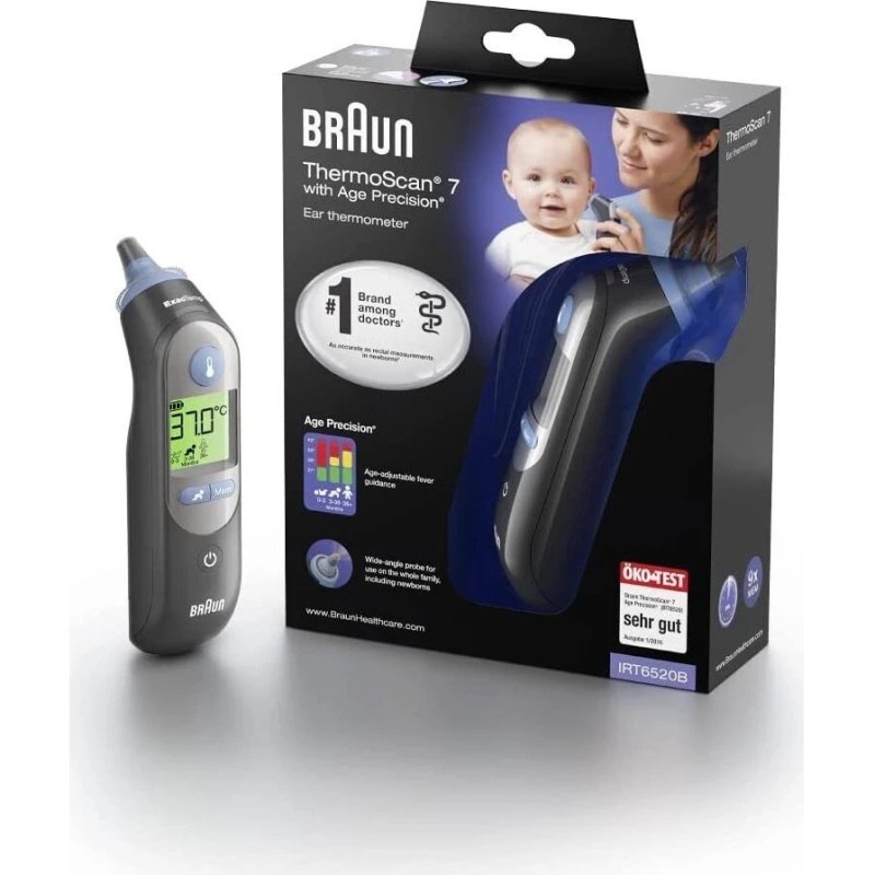 Braun Thermometer ThermoScan 7 IRT6520B — Buy in Cyprus with Fast Delivery