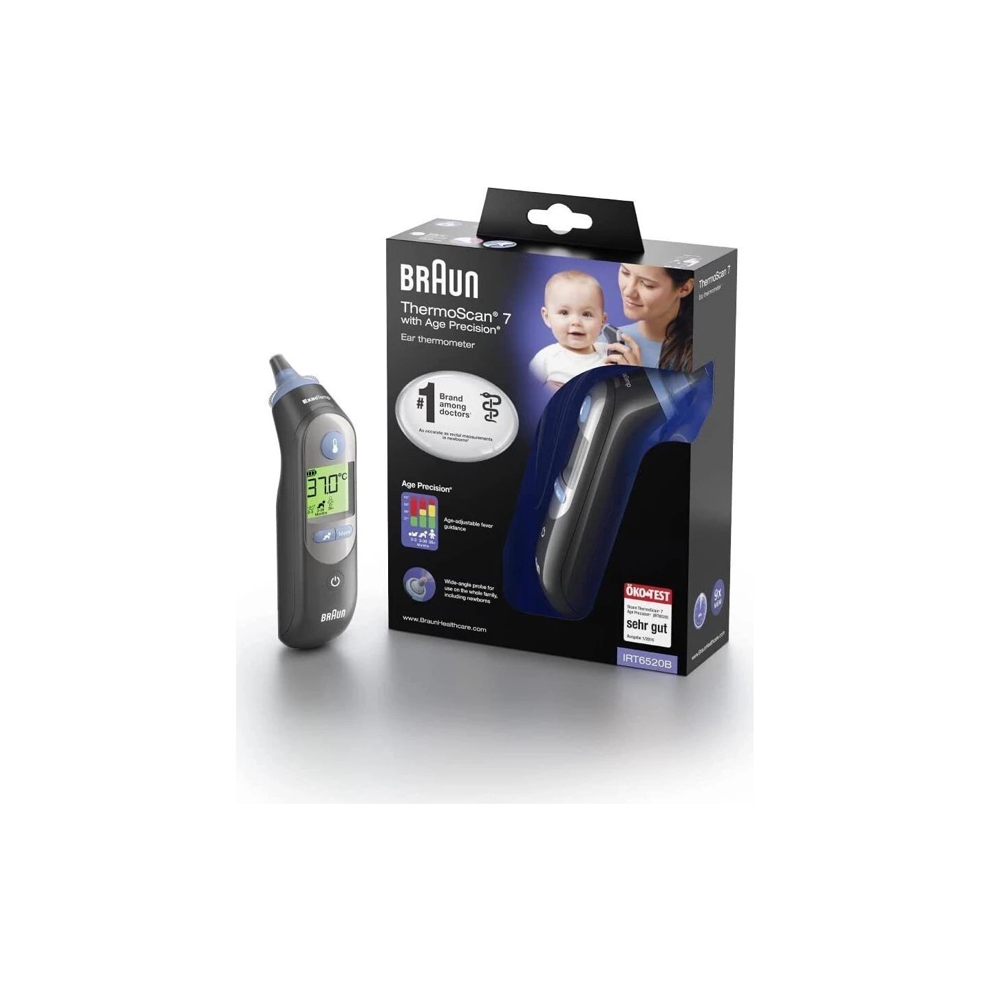 Braun Thermometer ThermoScan 7 IRT6520B — Buy in Cyprus with Fast Delivery