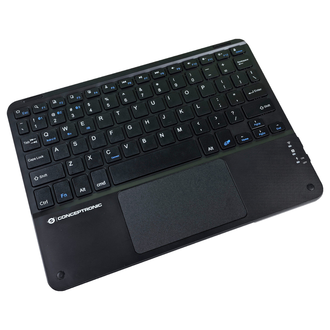 CONCEPTRONIC Wireless Tastatur. QWERTY-Layout US EN 10' sw — Buy in Cyprus with Fast Delivery